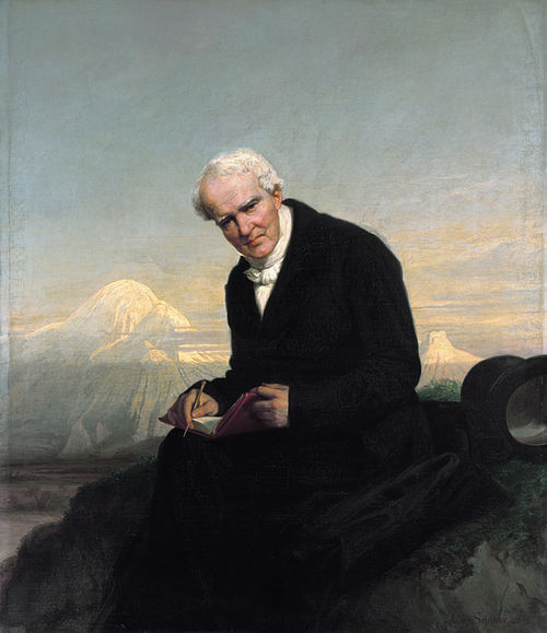 El último retrato de Alexander von Humboldt de Julius Schrader (1859). A los pies del Chimborazo.
