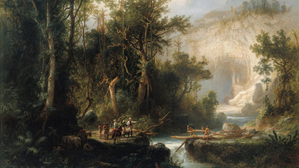 Cueva del Guácharo (1874) por Ferdinand Bellermann